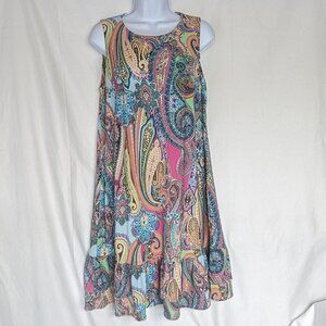 Tommy Hilfiger Multicolor Paisley Sleeveless Dress